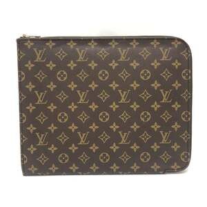 LOUIS VUITTON Authentic Brown Clutch Bag